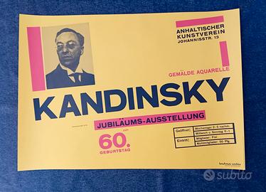 Manifesto poster "Kandinsky 60 anni" Bauhaus Archi
