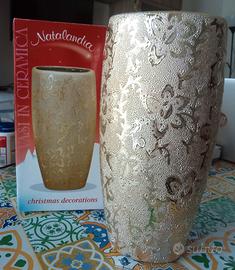 Vaso natalizio colore oro