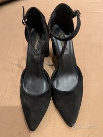 Scarpe donna eleganti in camoscio nero tg.40