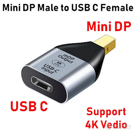 Adattatore USB tipo C  a mini DP