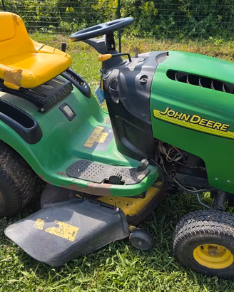 trattorino tagliaerba john deere motore rotto