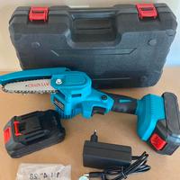 Moto Sega elettrica portatile 2 batterie 2 catene
