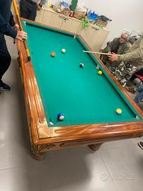 biliardo linea casa con copertura  uso tavolo