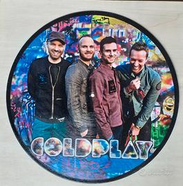 Vinile 33 giri da parete omaggio ai Coldplay 