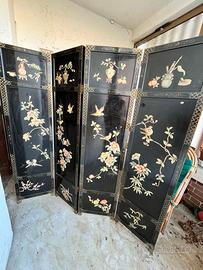 Separè Orientale Vintage 4 pannelli