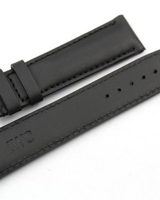 IWC Cinturino Portoghese Cuoio Nero 20/18mm Nuovo