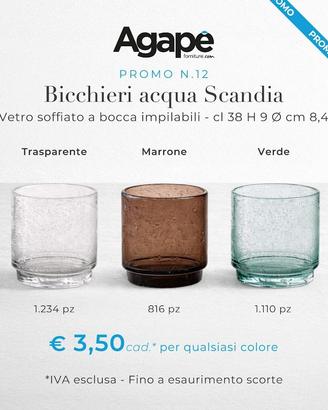 bicchieri pronta consegna