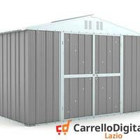 Box giardino lamiera zincata 327x155 grigio chiaro