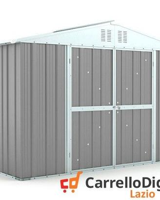 Box giardino lamiera zincata 327x155 grigio chiaro
