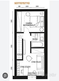 55 MQ IN CORSO TRAIANO : 400euro SPESE MINIME