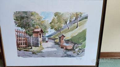 Dipinto a mano a tempera 