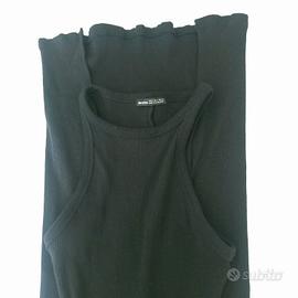 abito donna estivo smanicato con spacco.