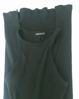 abito donna estivo smanicato con spacco.