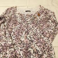 Maglia in lana-angora animalier