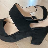 Sandali donna mis. 37 velluto nero