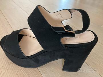 Sandali donna mis. 37 velluto nero