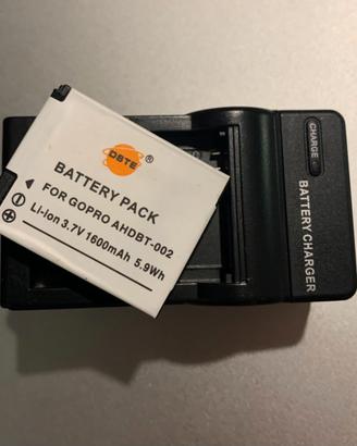 carica batteria e batteria per GoPro2