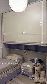 Cameretta lilla e panna