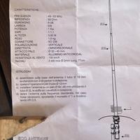Antenna verticale 50 MHz