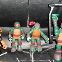 Lotto 5 figure Tartarughe Ninja Turtles serie 2012