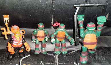 Lotto 5 figure Tartarughe Ninja Turtles serie 2012