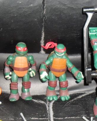 Lotto 5 figure Tartarughe Ninja Turtles serie 2012