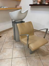 Sedia per lavaggio capelli
