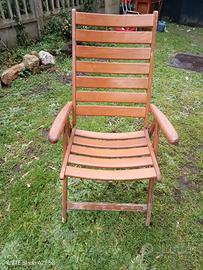 sedie in legno da giardino