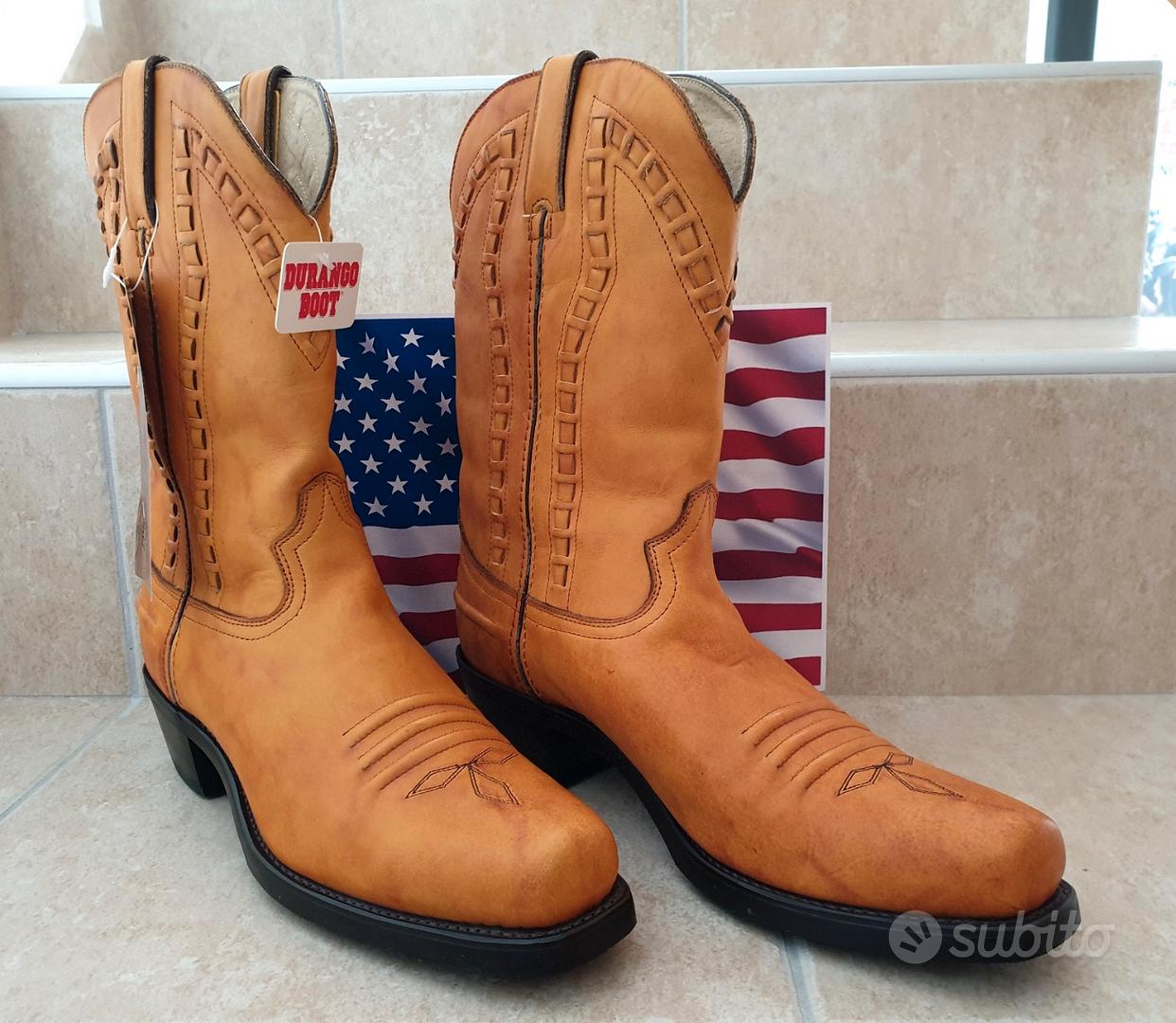 Mens Us 9.5, stivali cowboy anni '70, stivali Durango, stivali