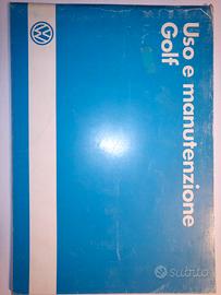 manuale uso e manutenzione VW golf dell' 1985