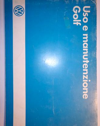 manuale uso e manutenzione VW golf dell' 1985