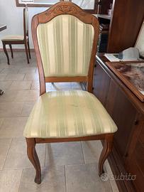 sedie in legno di rovere