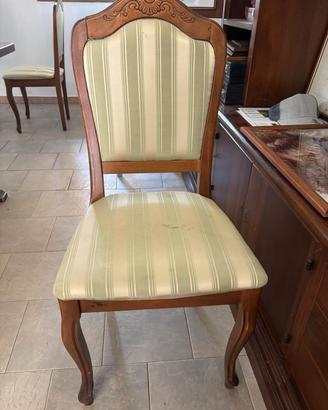 sedie in legno di rovere