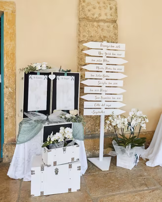 Valigie e bauli per matrimonio tema viaggi