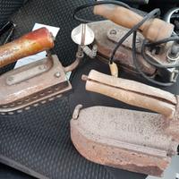 3 ferri da stiro antichi vintage