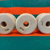 3 isolatori in porcellana smaltata vintage anni 50