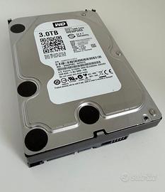 WD Purple 3TB Hard Disk per Videosorveglianza/NAS