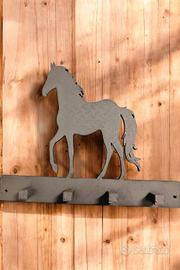 appendiabiti o chiavi con cavallo 