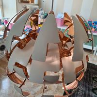 lampadario Ikea bianco/rame