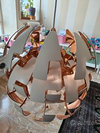 lampadario Ikea bianco/rame