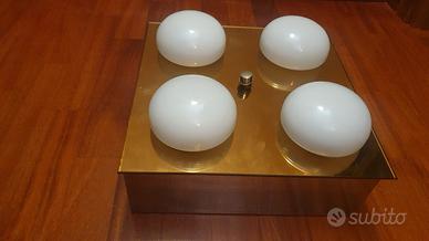 lampada aplique vintage a soffitto