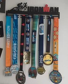 Porta medaglie medagliere  ironman triathlon