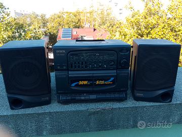 Radio registratore doppia cassetta 