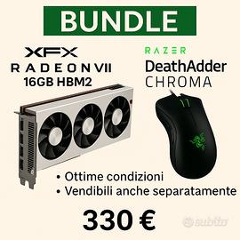 Scheda video XFX Radeon VII 16GB HBM2 +Mouse Razer