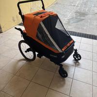 RIMORCHIO BICI E PASSEGGINO 2 IN 1.