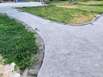 Bordura Mezzaluna in tufo