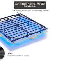Struttura letto matrimoniale led nuova