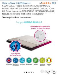 Topper Rigido per Materasso