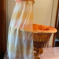 Culla in vimini per neonato