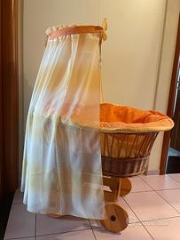 Culla in vimini per neonato